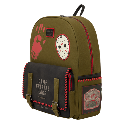 Friday the 13th Camp Crystal Lake Canvas Glow Full-Size Backpack