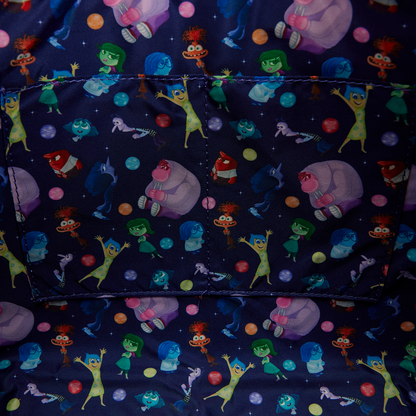 Inside Out 2 Anxiety Glow Tote Crossbody Bag with Coin Bag