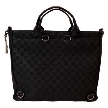 Mickey Mouse Checkered Texture Convertible Backpack & Tote Crossbody Bag