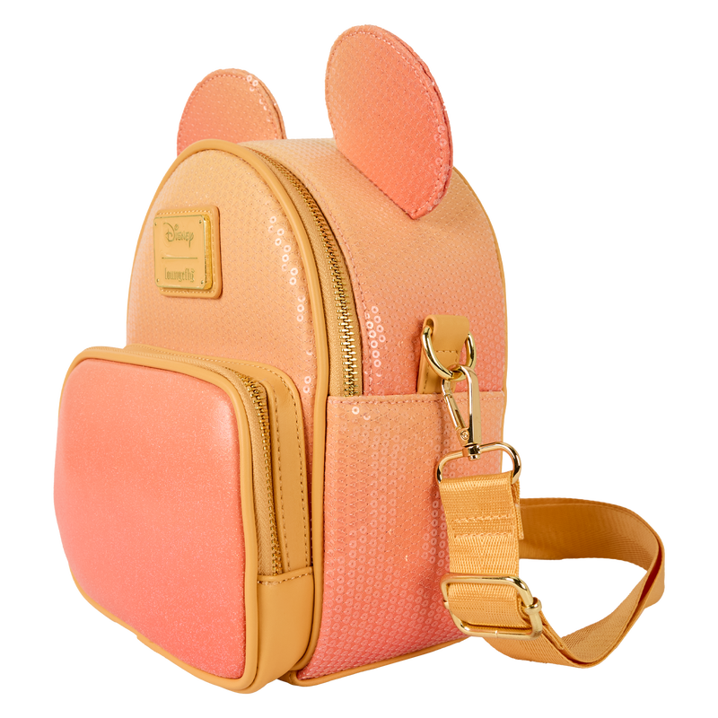 Mickey Mouse Glitter Sequin Convertible Mini Backpack & Crossbody Bag