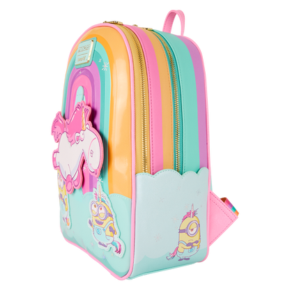 Minions Fluffy Unicorn Rainbow Mini Backpack