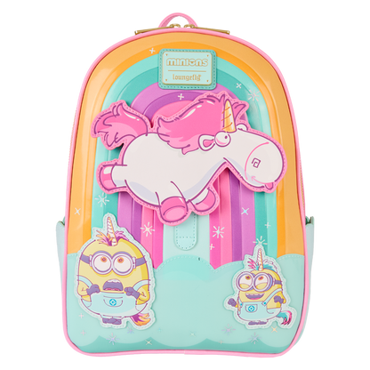 Minions Fluffy Unicorn Rainbow Mini Backpack