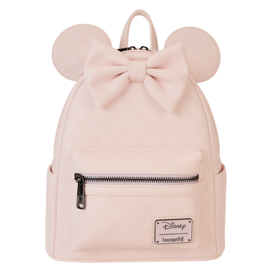 Minnie Mouse Checkered Texture Mini Backpack