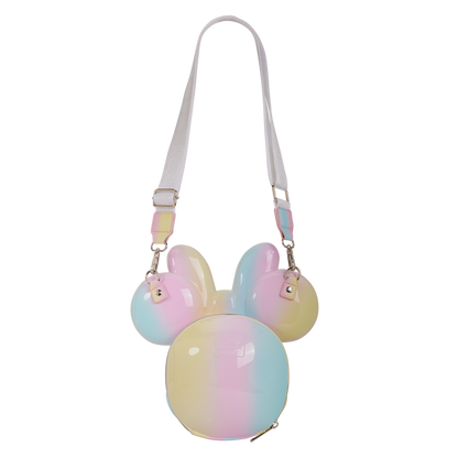 Minnie Mouse Pastel Tie-Dye Molded Figural Crossbody Bag