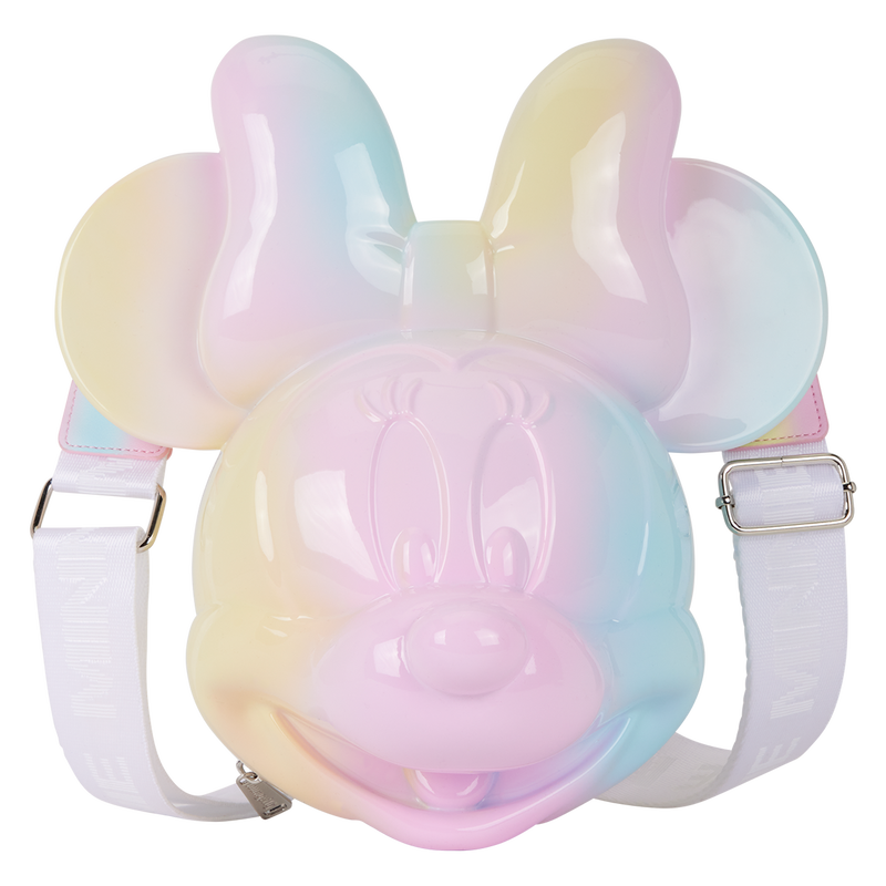Minnie Mouse Pastel Tie-Dye Molded Figural Crossbody Bag