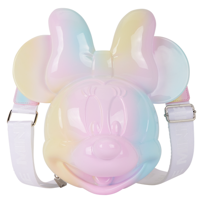 Minnie Mouse Pastel Tie-Dye Molded Figural Crossbody Bag