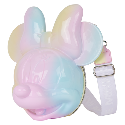 Minnie Mouse Pastel Tie-Dye Molded Figural Crossbody Bag