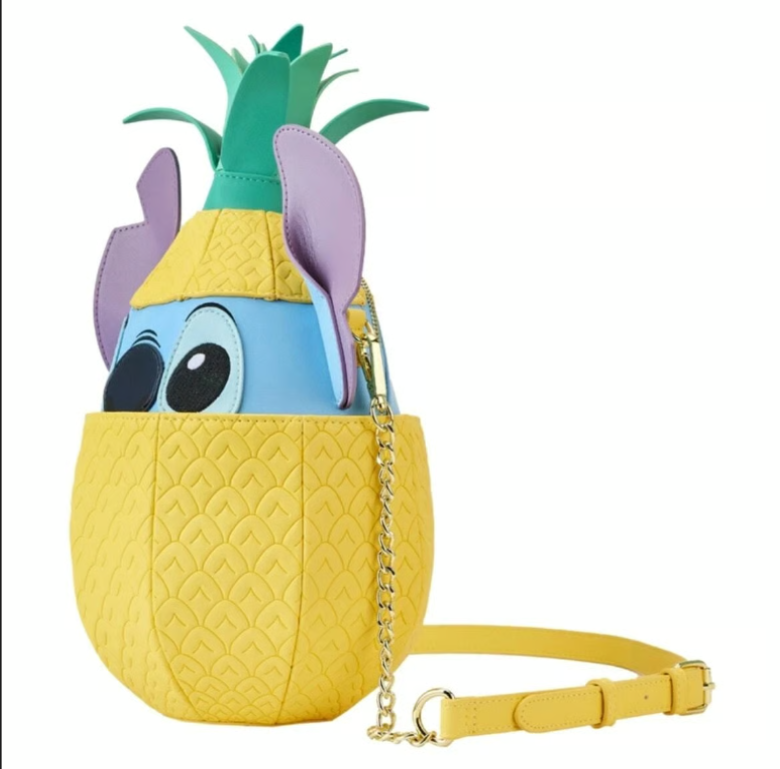 Loungefly Disney Stitch Shoppe Lilo and Stitch Pineapple Crossbody Bag