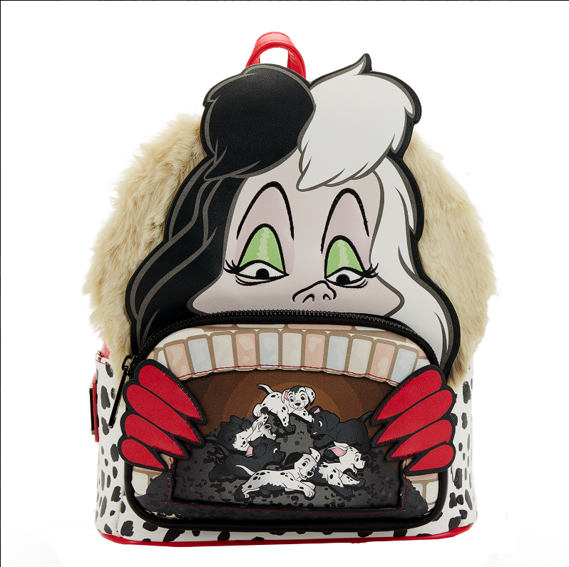 Disney Loungefly Mini Backpack - Villains Scene - 101 Dalmatians Cruella