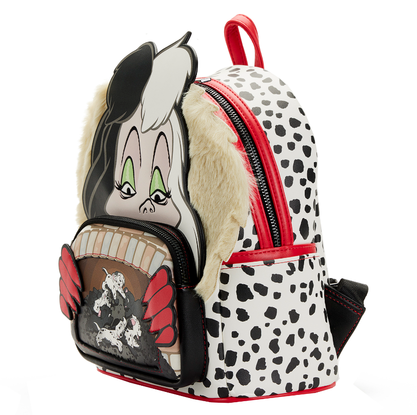 Disney Loungefly Mini Backpack - Villains Scene - 101 Dalmatians Cruella