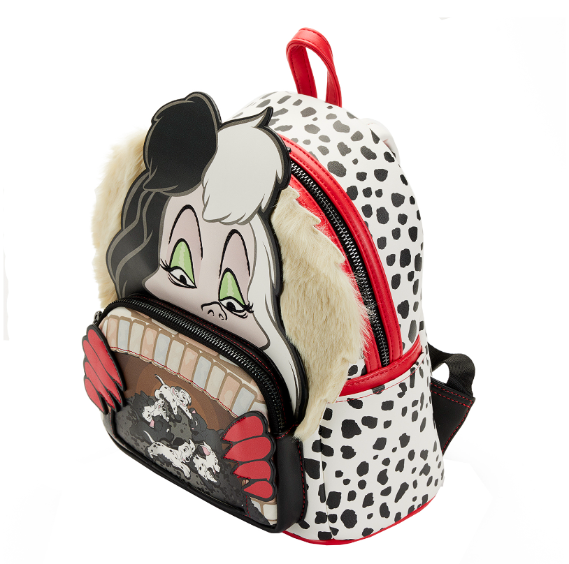 Disney Loungefly Mini Backpack - Villains Scene - 101 Dalmatians Cruella