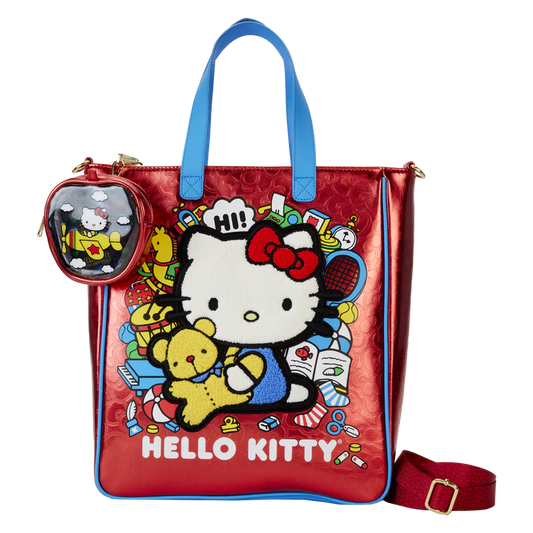 Sanrio Hello Kitty 50th Anniversary Metallic Tote Bag with Coin Bag