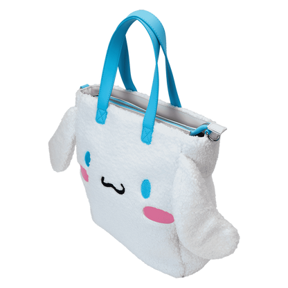 Sanrio Cinnamoroll Cosplay Sherpa Tote Crossbody Bag With Coin Bag