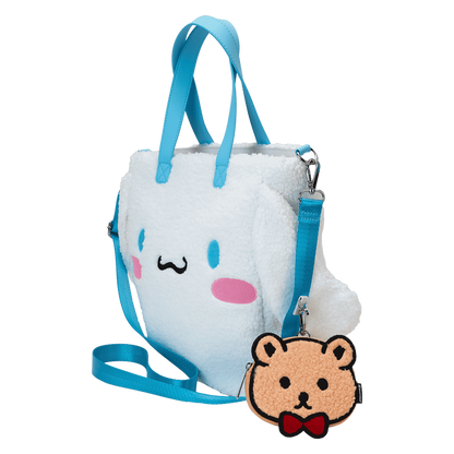 Sanrio Cinnamoroll Cosplay Sherpa Tote Crossbody Bag With Coin Bag