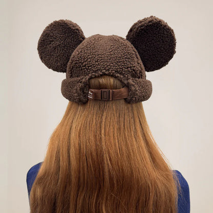 Mickey Sherpa Beanie Chocolate