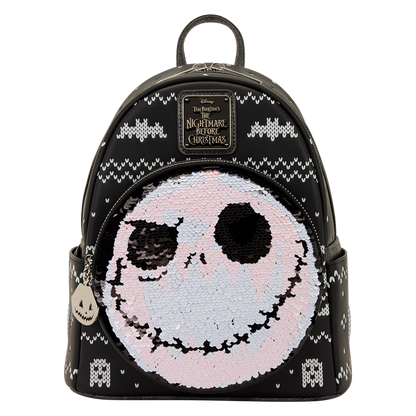The Nightmare Before Christmas Jack Skellington Reversible Sequins Mini Backpack