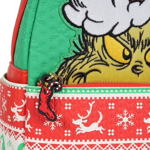 How the Grinch Stole Christmas Grinch Christmas Sweater Mini-Backpack Exclusive