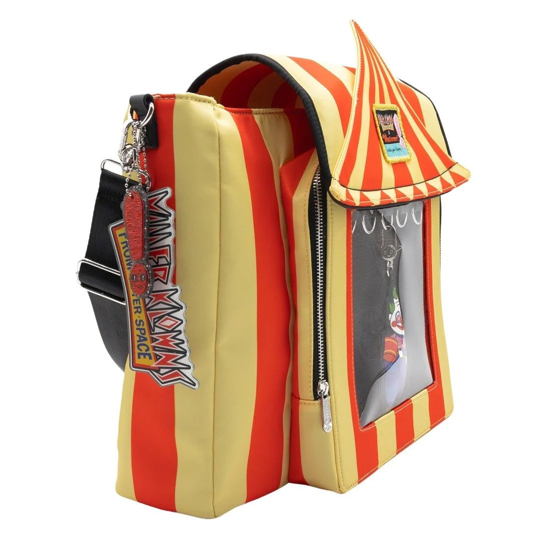 Killer Klowns from Outer Space Padded Pin Trading Tent Crossbody with Jumbo Charm