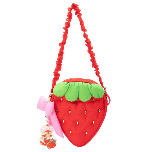 Strawberry Shortcake Quilted Strawberry Crossbody Bag