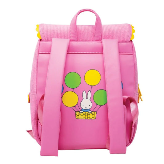 Miffy Corduroy and Faux Leather Pin Trading Backpack