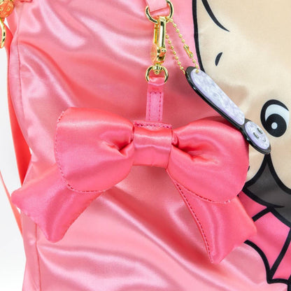 Kewpie Black Bat Puffy Tote Bag with Ribbon Charm