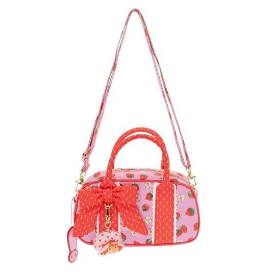 Strawberry Shortcake Duffelette Crossbody Bag with Acrylic Charm