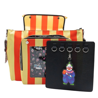 Killer Klowns from Outer Space Padded Pin Trading Tent Crossbody with Jumbo Charm