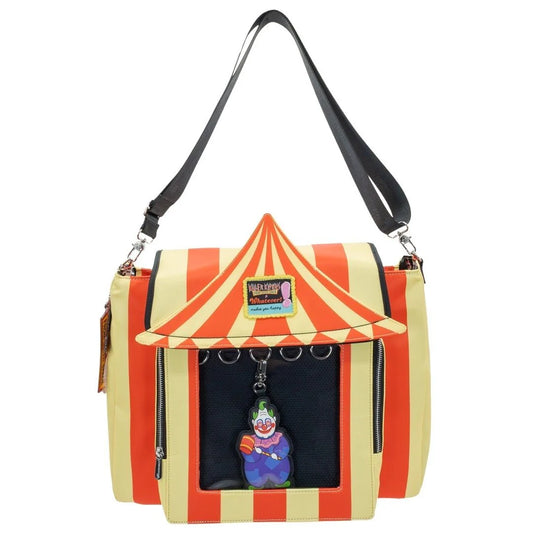 Killer Klowns from Outer Space Padded Pin Trading Tent Crossbody with Jumbo Charm